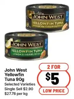 Ritchies John West Yellowfin Tuna offer