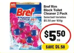 IGA Bref Rim Block Toilet Cleaner offer