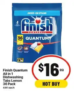 IGA Finish Quantum All in 1 Dishwashing Tabs Lemon offer