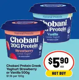 Ritchies Chobani Protein Greek Yoghurt offer