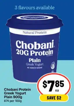 Ritchies Chobani Protein Greek Yogurt Plain offer