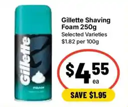 Ritchies Gillette Shaving Foam offer