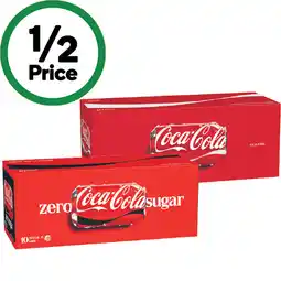 Woolworths Coca-Cola, Sprite or Fanta Soft Drink Varieties 10 x 375ml offer