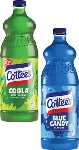 Coles Cottee's Cordial offer