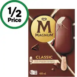 Woolworths Streets Magnum or Magnum Minis 360-400ml Pk 4-6 offer