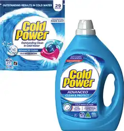 Coles Cold Power Laundry Liquid 2 Litre or Capsules 29 Pack offer
