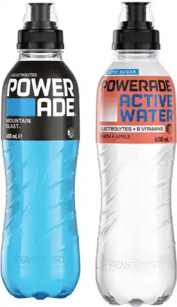 Coles Powerade Sports Drink or Active Water 600mL offer