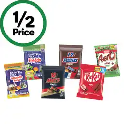 Woolworths Cadbury Share Packs, Mars Chocolate Share Packs 132-192g, Nestlé Chocolate Share Packs 88-158g offer