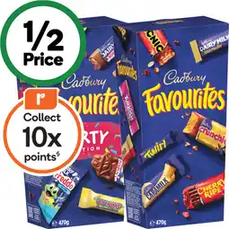 Woolworths Cadbury Favourites offer