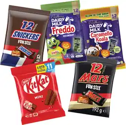 Coles Mars Fun Size, Cadbury or Nestlé Mini Sharepack 88g-192g offer