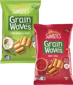 Coles Sunbites Grain Waves offer