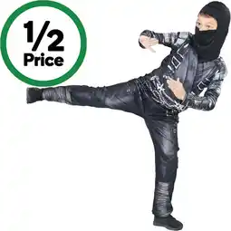 Woolworths Halloween Costume Dark Ninja 8-10 Yrs offer