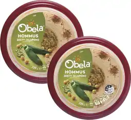 Coles Obela Garnished Hommus Dip offer