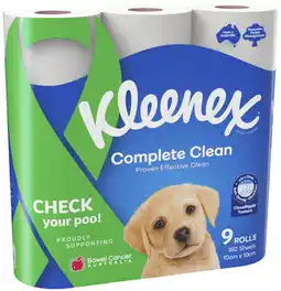 Coles Kleenex Complete Clean Toilet Paper offer