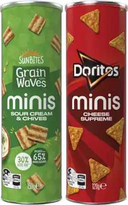 Coles Doritos or Grainwaves Minis 120g-150g offer