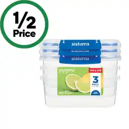 Woolworths Sistema Klip It Plus Rectangle Container offer