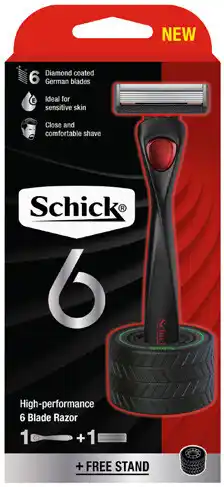 Coles Schick 6 Razor Kit with 1 Refill Blade 1 Each offer