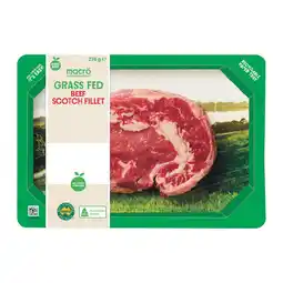 Woolworths macro Australian Grass Fed Beef Scotch Fillet offer