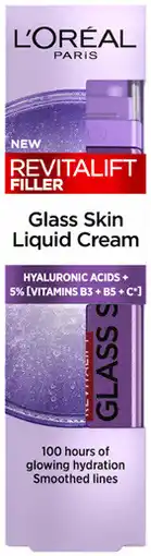 Coles L’Oréal Revitalift Filler Glass Skin Liquid Cream offer