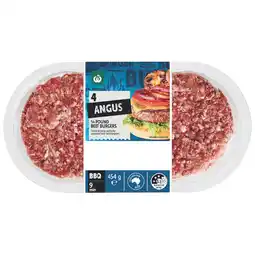 Woolworths Woolworths Australian Angus or Steakhouse Beef Burgers 454g Pk 4 offer