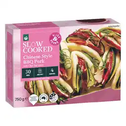 Woolworths Woolworths Slow Cooked Chinese Style BBQ Pork with Char Siu Sauce – From the Meat Dept offer