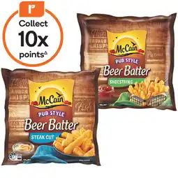 Woolworths McCain Beer Batter Chips or Wedges 750g offer