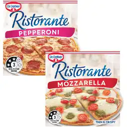 Woolworths Dr. Oetker Ristorante Pizza – Excludes Dr. Oetker Gluten Free Ristorante 370g offer