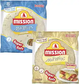 Coles Mission Mini Wraps 384g offer