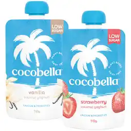 Woolworths Cocobella Dairy Free Coconut Yoghurt Pouch offer