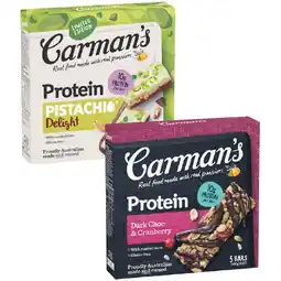 Woolworths Carman’s Protein Bars offer