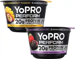 Coles YoPro Perform High Protein Yoghurt No Added Sugar offer