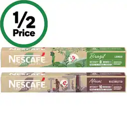 Woolworths Nescafé Farmers Origins Coffee Capsules offer