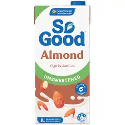 Woolworths Sanitarium So Good Long Life Almond or Oat Milk 1 Litre offer