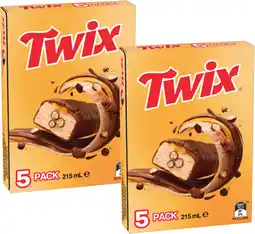 Coles NEW Twix Ice Bars 215mL offer