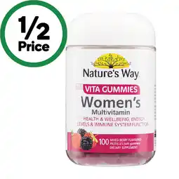 Woolworths Nature’s Way Adult Vita Gummies Women’s Multivitamin offer