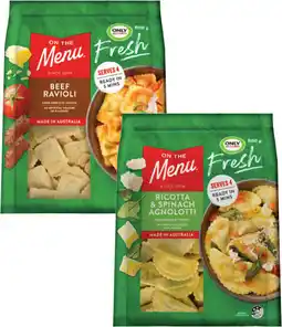 Coles On the Menu Filled Pasta offer