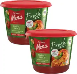 Coles On the Menu Pasta Sauce offer