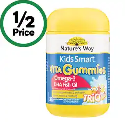 Woolworths Nature’s Way Kids Smart Vita Gummies Omega-3 Pk 120 offer