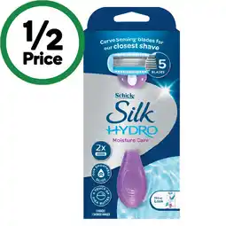 Woolworths Schick Silk Hydro Razor Kit with 2 Blade Refills offer