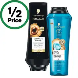 Woolworths Schwarzkopf Extra Care Shampoo or Conditioner 400ml offer