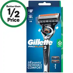 Woolworths Gillette ProGlide Flexball Razor Handle with 2 Cartridges offer