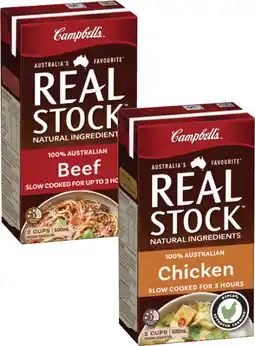 Coles Campbell's Real Stock offer