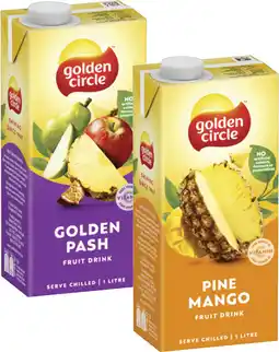 Coles Golden Circle Tetra Fruit Drink offer