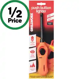 Woolworths Grillworx Push Button Lighter – Assorted offer