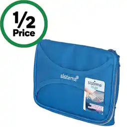 Woolworths Sistema Maxi Fold Up Lunch Cooler – Assorted offer