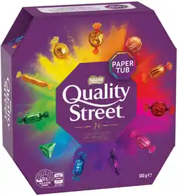 Coles Nestlé Quality Street Tub offer