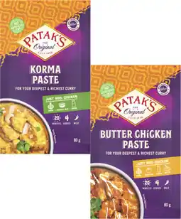 Coles Patak's Curry Paste offer