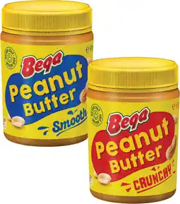 Coles Bega Smooth or Crunchy Peanut Butter 470g offer