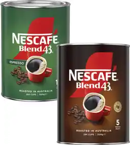 Coles Nescafé Blend 43 Instant Coffee offer