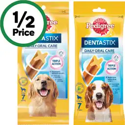 Woolworths Pedigree Dentastix Dog Treats offer